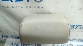 Подголовник 2 ряда правый BMW X3 F25 11-17 кожа elfenbein-weiss с красной строчкой, Sport, под химчистку