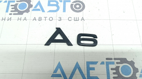 Емблема напис A6 кришки багажника Audi A6 C8 19-25 хром, пофарбована