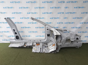 Четверть передняя левая Tesla Model 3 18-23 отпилена, с центральной стойкой, филенка железо, белая