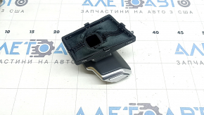 Ручка КПП Audi A6 C8 19-25 кожа темно-серая с серой строчкой, с накладкой, потерта, вмятина