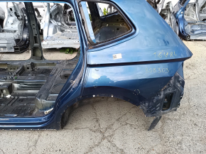 Четверть крыло задняя левая VW Tiguan 18-24 long на кузове, синяя, тычки