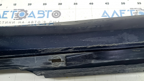 Порог правый Audi A6 C8 19-25 S-Line, синий LX5B, царапины, потерт