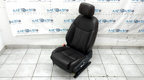 Водительское сидение Audi A6 C8 19-25 с airbag, электрическое, подогрев, вентиляция и массаж, кожа коричневая, темно-серый пластик, Comfort, под чистку, царапины