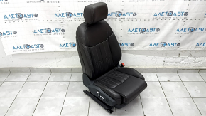 Пасажирське сидіння Audi A6 C8 19-25 з airbag, електричне, підігрів, вентиляція та масаж, шкіра коричнева, темно-сірий пластик, Comfort, під чищення, подряпини