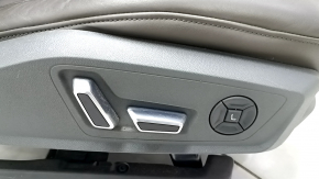 Пасажирське сидіння Audi A6 C8 19-25 з airbag, електричне, підігрів, вентиляція та масаж, шкіра коричнева, темно-сірий пластик, Comfort, під чищення, подряпини
