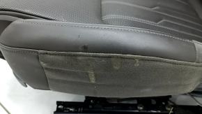 Пасажирське сидіння Audi A6 C8 19-25 з airbag, електричне, підігрів, вентиляція та масаж, шкіра коричнева, темно-сірий пластик, Comfort, під чищення, подряпини