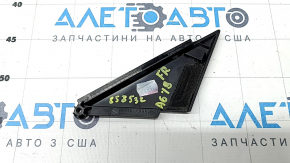 Треугольник двери передней правой Audi A6 C8 19-19 черный глянец, тычка