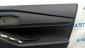 Обшивка двери Honda Accord, вид сбоку, подлокотник с кожаным покрытием.