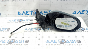 Дзеркало бічне праве у зборі Toyota Prius 50 16-20 6 пінів, BSM, зелене, тріщина, подряпини
