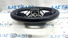 Руль голый Toyota Prius 50 16-22 кожа черный с подогревом, с накладкой