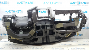 Торпедо передняя панель без AIRBAG Nissan Murano z52 15-18 черная, погнута часть корпуса, царапины