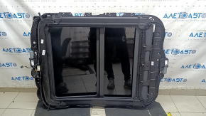 Панорама в сборе Audi Q3 83A 19-25 черная шторка, клей на стекле