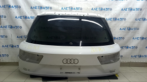 Дверь багажника голая со стеклом Audi Q7 16-19 алюминий, белый LC9A