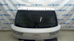 Дверь багажника голая со стеклом Audi Q7 16-19 алюминий, белый LC9A