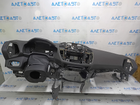 Торпедо передняя панель с AIRBAG Ford C-max MK2 13-18 под большой монитор, черная, сломана планка, примята, трещина в креплении