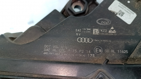 Фара передняя левая в сборе Audi Q7 16-19 LED, под полировку, выгорел LED