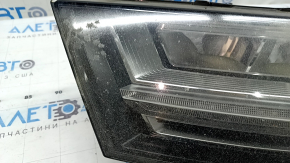 Фара передняя левая в сборе Audi Q7 16-19 LED, под полировку, выгорел LED