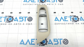 Накладка управления стеклоподъемником передним левым Mercedes W213 E 17-23 бежевая