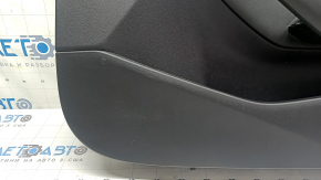 Обшивка двери карточка передняя правая Mazda 3 19-21 4d кожа черная, Mexico built, подлокотник кожа черный, вставка хром "Bose", молдинг хром, с ручкой, царапины, под чистку