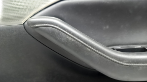 Обшивка двери карточка передняя правая Mazda 3 19-21 4d кожа черная, Mexico built, подлокотник кожа черный, вставка хром "Bose", молдинг хром, с ручкой, царапины, под чистку