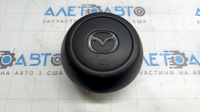 Подушка безпеки airbag в кермо водійська Mazda 3 19-26 чорна, тип2, подряпини, іржавий піропатрон