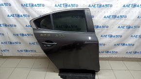 Дверь в сборе задняя правая Mazda 3 19-26 4d, графит 46G, тонировка, в клее
