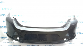 Бампер задній голий Mazda 3 19-26 4d, графіт 46G, прим'ятий, подряпини