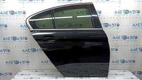 Дверь в сборе задняя правая BMW 5 G30 17-23 keyless, ручка без хром молдинга, черный 668, тычки
