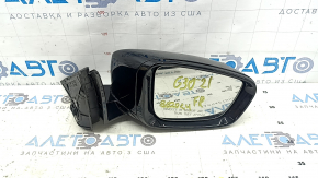 Зеркало боковое правое в сборе BMW 5 G30 17-23 5 пинов, BSM, подогрев, поворотник, черный 668