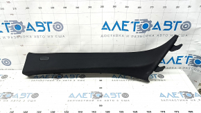 Накладка передньої стійки верхня ліва BMW 5 G30 21-23 чорна, із заглушкою, потерта, подряпини