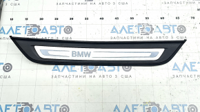 Накладка порога зовнішня задня ліва BMW 5 G30 17-23 хром, подряпини