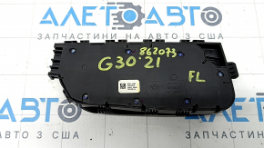 Управление водительским сидением BMW 5 G30 17-23 черное с хром, царапины, потерто