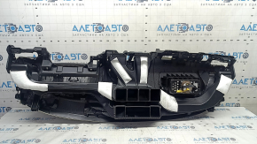 Торпедо передняя панель с AIRBAG Honda Accord 18-22 черная, ржавый пиропатрон