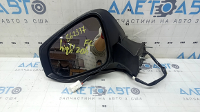 Зеркало боковое левое Toyota Highlander 20-26 7 пинов, поворотник, подогрев, BSM, графит, царапины на поворотнике, надломан корпус