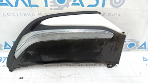 Заглушка глушника ліва Honda Accord 18-22 hybrid з хромом, вставка біла, подряпини, протерта