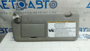 Козирок лівий Toyota Highlander 20-26 сірий, без гачка, під хімчистку