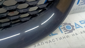 Решетка радиатора grill Jaguar F-Pace X761 17-20 с эмблемой, черный глянец, песок