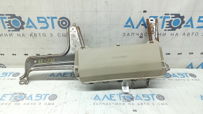 Подушка безопасности airbag коленная водительская левая Toyota Camry v50 12-14 usa бежевая, царапины, ржавый кронштейн