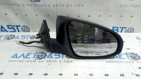Дзеркало бічне праве у зборі Toyota Camry v50 12-14 6 пінів, BSM, підігрів, чорне, подряпини