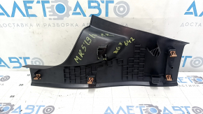 Накладка порога ззаду права Ford Fusion mk5 17-20 чорна, подряпини, надламане кріплення