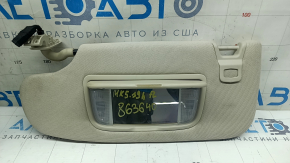Козырек левый Ford Fusion mk5 17-20 светло-серый, без крючка, без заглушки, с подсветкой, под чистку