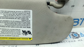 Козырек левый Ford Fusion mk5 17-20 светло-серый, без крючка, без заглушки, с подсветкой, под чистку