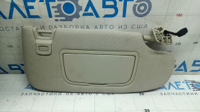Козирок правий Ford Fusion mk5 17-20 світло-сірий, без гачка, без заглушки, з підсвічуванням, під чищення