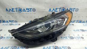 Фара передняя левая Ford Fusion mk5 17-20 галоген, с блоком DRL, песок