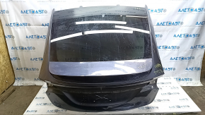 Двері багажника голі зі склом Tesla Model X 16-21 графіт PMNG, з петлями, з пасивним спойлером, подряпина, пом'ята