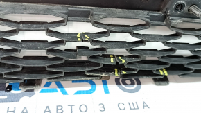 Нижняя решетка переднего бампера в сборе Toyota Sienna 21-26 без парктроников под птф, структура, LE, надломана решетка, тычки
