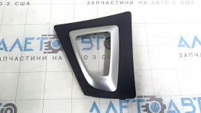 Накладка на шифтер АКПП BMW 3 F30 12-18 чорна з хром, здувся хром, подряпини