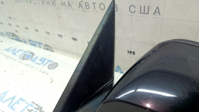 Зеркало боковое левое в сборе BMW 3 F30 4d 13-18 usa 5 пинов, крепление мат, поворотник, черное, царапины, облез лак