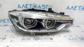 Фара передняя правая в сборе BMW 3 F30 16-18 LED, песок, царапины