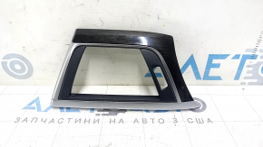 Накладка передньої панелі ліва BMW 3 F30 12-18 під чорне дерево Perlglanz Chrom, подряпини